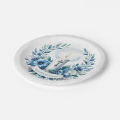 Communie Kaars Eerste Holly Communie Papieren Bordje (Gekanteld)