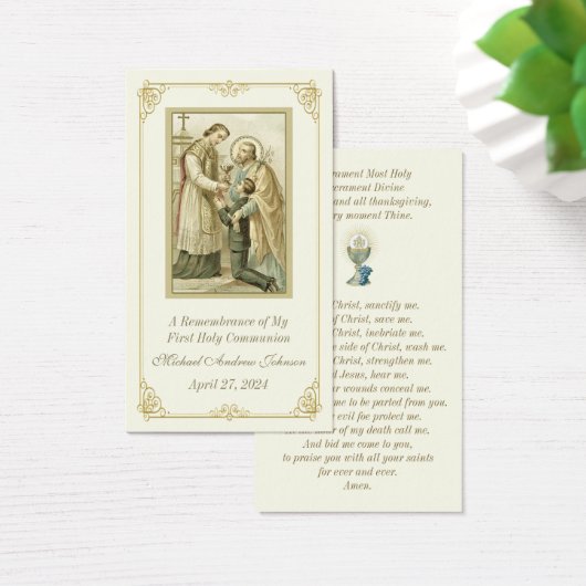  Communie Katholieke Herdenking Heilige Kaart (Bureau)