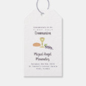 Communie Kelk Brood en Wijn Cadeaulabel (Voorkant)