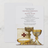 Communie kelk uitnodiging (Voorkant / Achterkant)