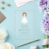 Communie Meisje Bidden Acryl Uitnodigingen (Insitu (Huwelijk))