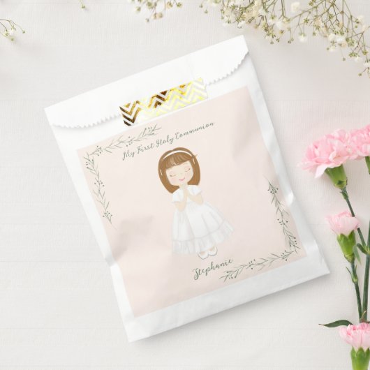 Communie Meisje Bidden Bedankzakje (Gezegeld)
