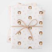 Communie Meisje Bidden Inpakpapier Vel (In situ)