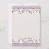 Communie meisje uitnodiging (Achterkant)