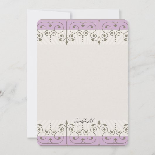 Communie meisje uitnodiging (Achterkant)