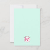 Communie Munt en Gouden Confetti Kaart (Achterkant)