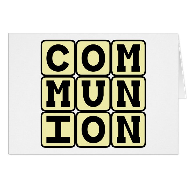 Communie, religieuze heiligheid (Voorkant Horizontaal)