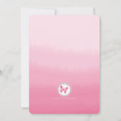 Communie roze krans en kruis kaart (Achterkant)