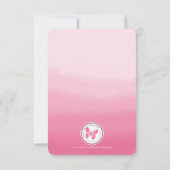 Communie roze krans en kruis kaart (Achterkant)
