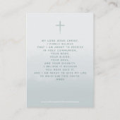 Communie Salie Krans en Kruis Visitekaartje (Achterkant)