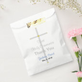 Communie Son Blauw Wit Dank u Favor Tassen Bedankzakje (Gezegeld)