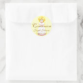 "Communie" Sticker-aanpassen Ronde Sticker (Tas)