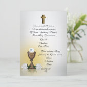 communie-uitnodiging kaart (Staand voorkant)