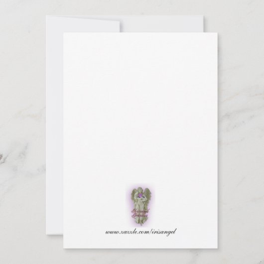 communie-uitnodiging kaart (Achterkant)