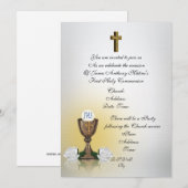 communie-uitnodiging kaart (Voorkant / Achterkant)