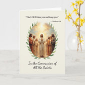 Communie van de heiligen Gods vrede en zegeningen Kaart (Gele Bloem)