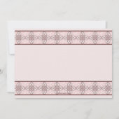 Communiedag Roze Uitnodiging (Achterkant)