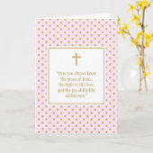 communiegebed kaart (Gele Bloem)