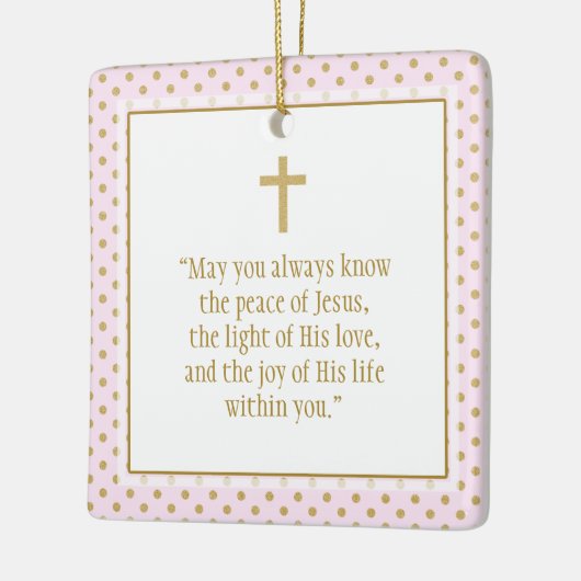 communiegebed keramisch ornament (Links)