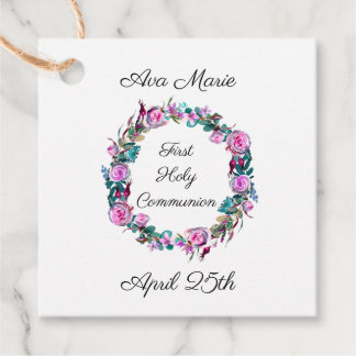 communiekrans bedankjes labels