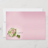 Communion Bouquet Photo Invitation Kaart (Achterkant)