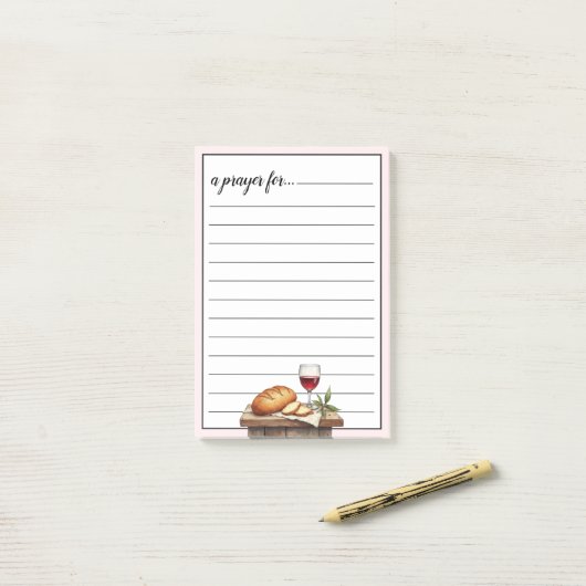 Communion Bread and Wine War Room Prayer Post-it® Notes (Op bureau)