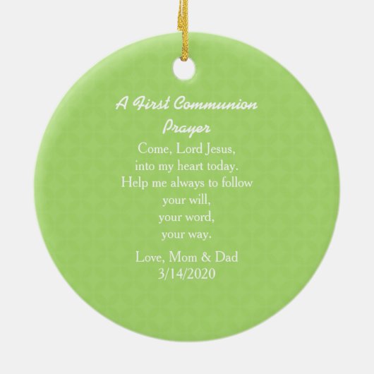 Communion Brood of Life Keramisch Ornament (Achterkant)