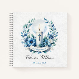 Communion Candle Eerste Holly Communion Gastenboek Notitieboek