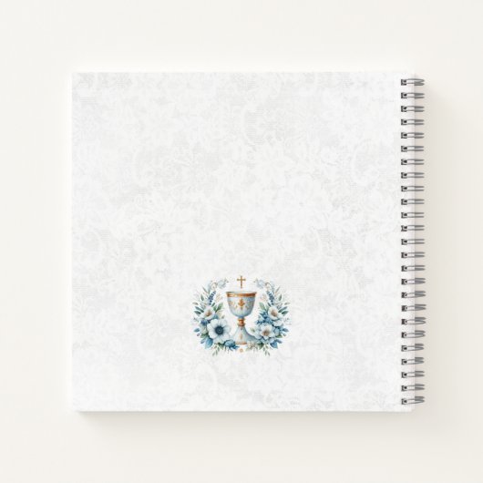 Communion cup Eerste Holly Communion Gastenboek Notitieboek (Achterkant)