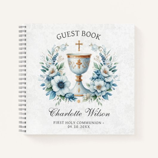 Communion cup Eerste Holly Communion Gastenboek Notitieboek (Voorkant)