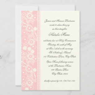 Communion Daisy Pink Kaart