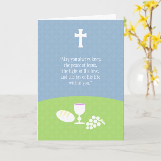 Communion Prayer Kaart (Gele Bloem)