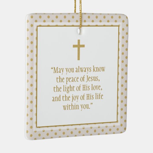 Communion Prayer Keramisch Ornament (Rechts)