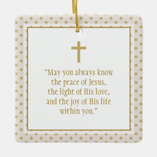 Communion Prayer Keramisch Ornament (Voorkant)