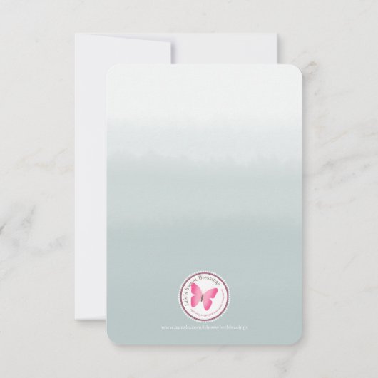 Communion Sage Wreath en Cross Kaart (Achterkant)