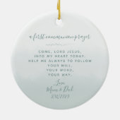 Communion Sage Wreath en Cross Keramisch Ornament (Achterkant)