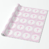 Communiroze Waterverf Cadeaupapier (Uitgerold)