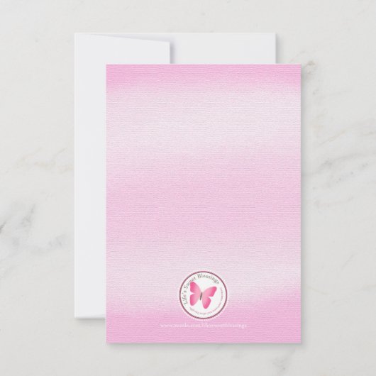 Communiroze Waterverf Kaart (Achterkant)