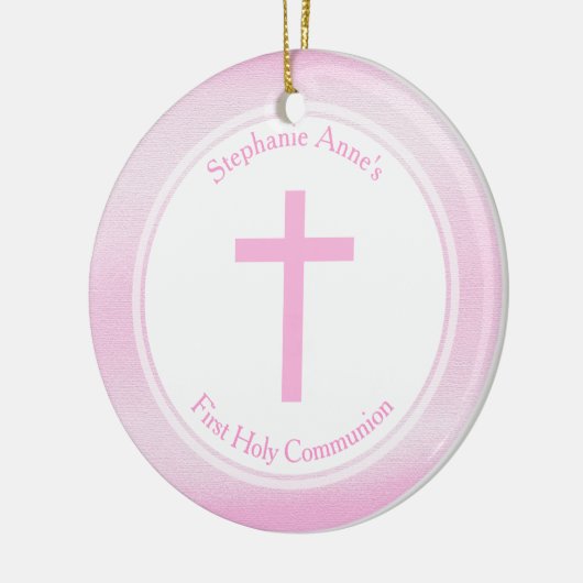 Communiroze Waterverf Keramisch Ornament (Links)