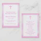 Communiroze Waterverf Visitekaartje (Voorkant / Achterkant)