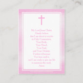 Communiroze Waterverf Visitekaartje (Achterkant)