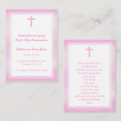 Communiroze Waterverf Visitekaartje (Voorkant / Achterkant)