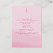 Communiroze Wreath en Cross Visitekaartje (Achterkant)