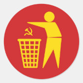 Communism is trash sticker (Voorkant)