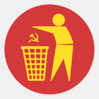 Communism is trash sticker
