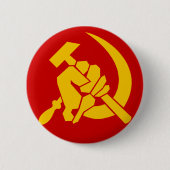 COMMUNISM RONDE BUTTON 5,7 CM (Voorkant)