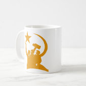 Communism Soviet WW2 Propaganda Koffiemok (Voorkant links)