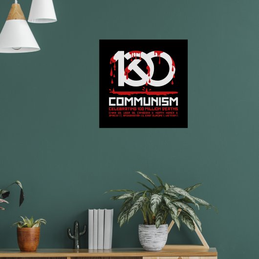 Communisme, 100 miljoen doden vieren poster (Woonkamer 1)