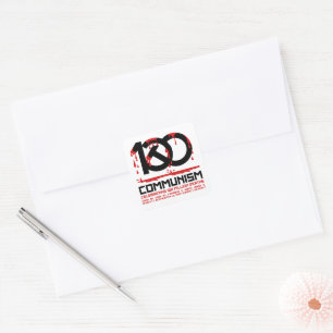 Communisme, 100 miljoen doden vieren vierkante sticker