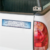 Communisme gedefinieerd bumpersticker (Op Truck)